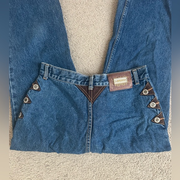 LAWMAN SLIM FIT HIGH WAIST WESTERN VINTAGE JEANS-100% made in USA - Picture 1 of 4